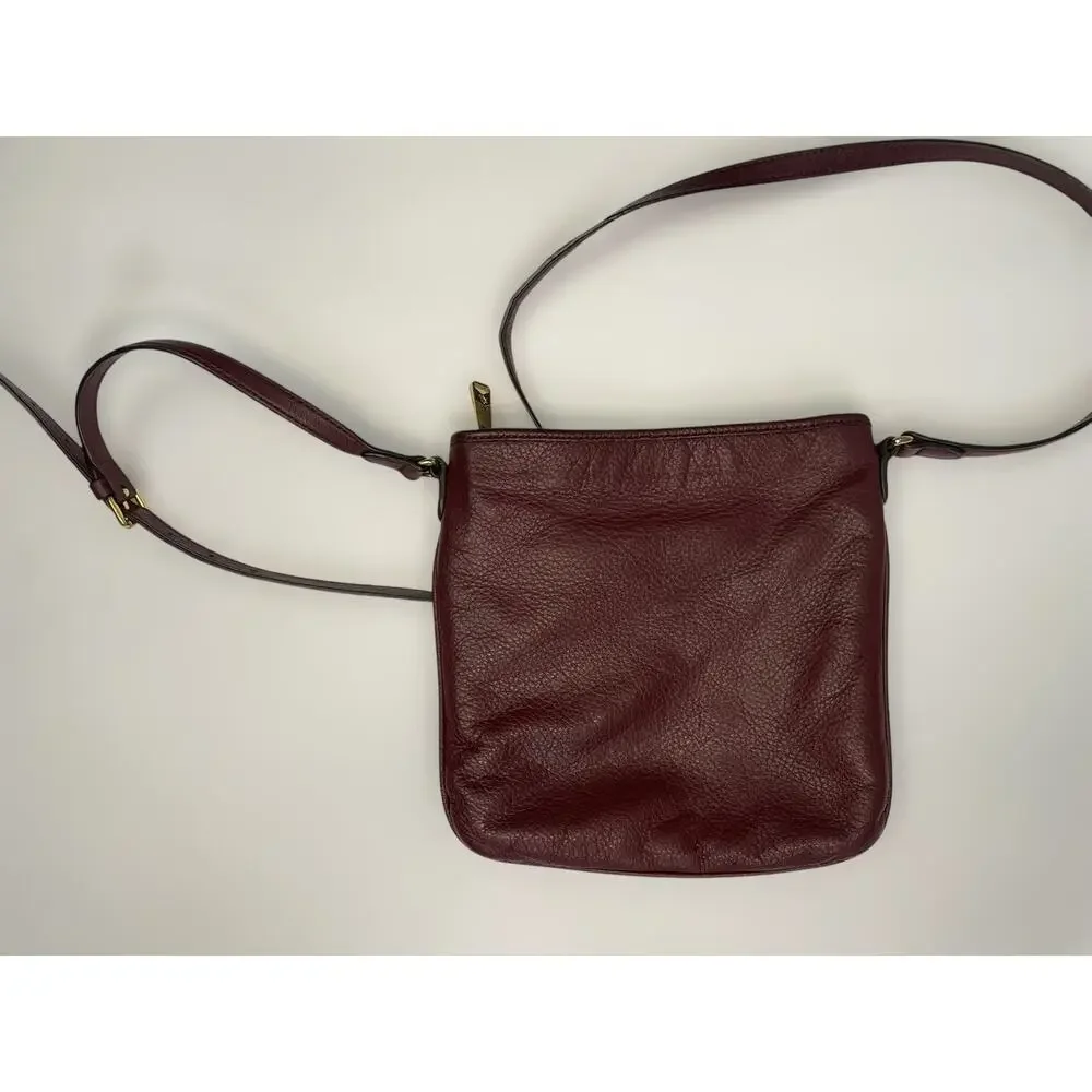 Lauren Ralph Lauren Deep Red Crossbody Bag - Picture 4 of 7